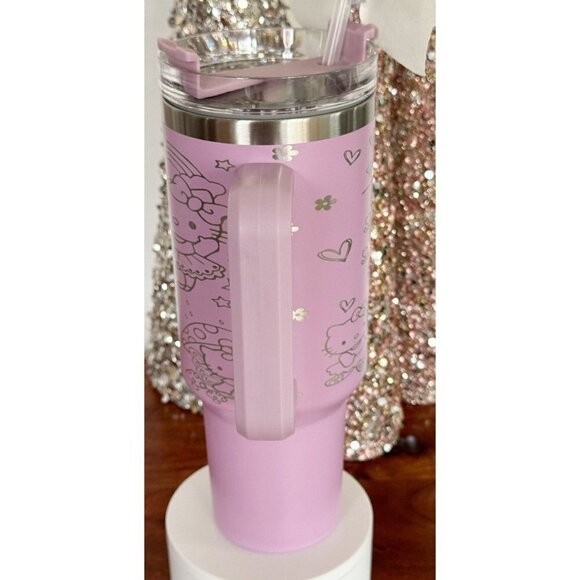 Hello Kitty Spring and Summer 40oz Tumbler Laser Engraved Traveling Cup - Picture 5 of 8